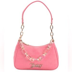 NWT Juicy Couture Vibrant Pink Chain Shoulder Bag